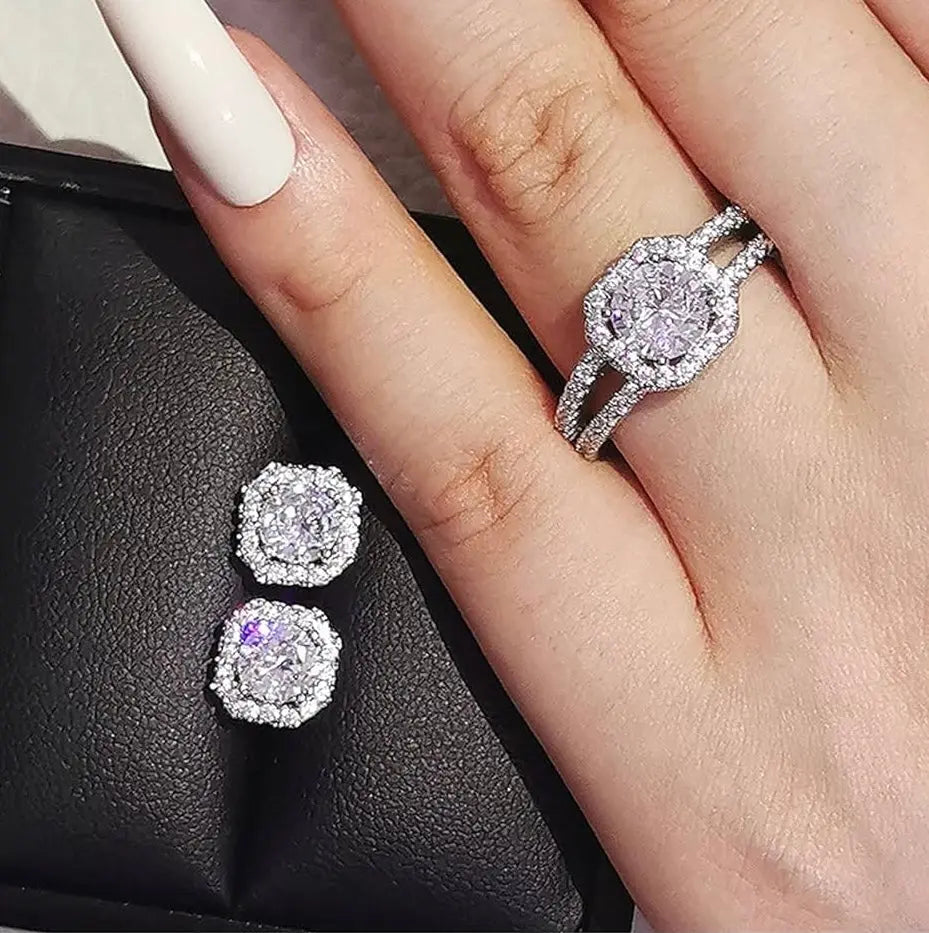 Bague-boucles-oreilles-Femme Heritage Chic