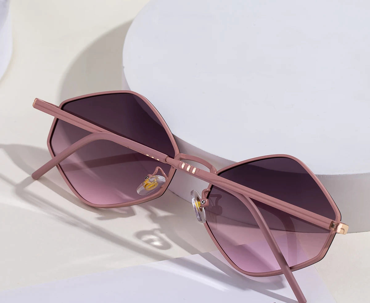 Lunettes Steampunk Femme 2025 Hexagonales Métal