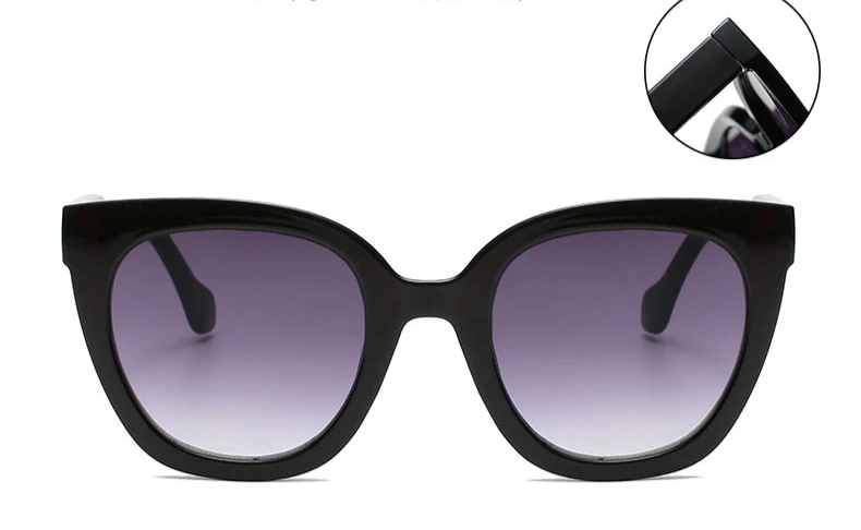 Gafas de ojo de gato con degradado: elegancia femenina