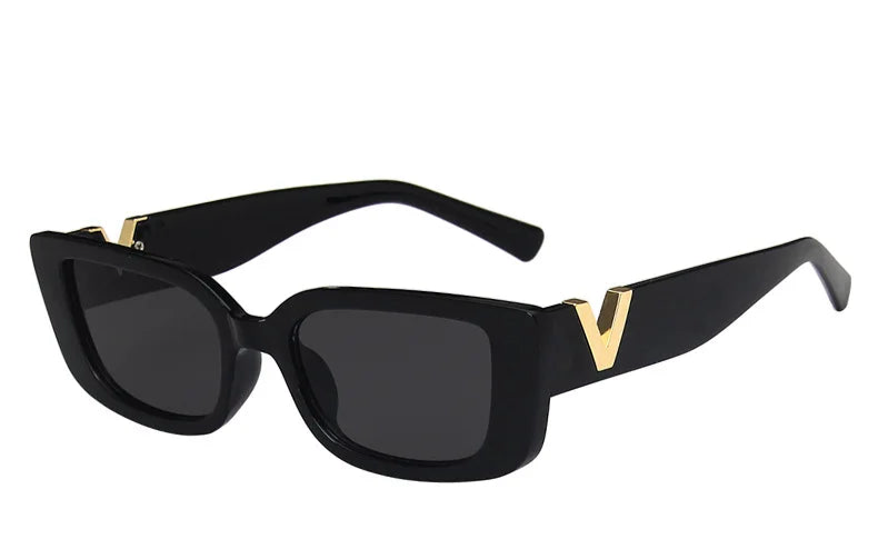 Lunettes de Soleil Femme – Monture Rectangulaire Vintage, UV400