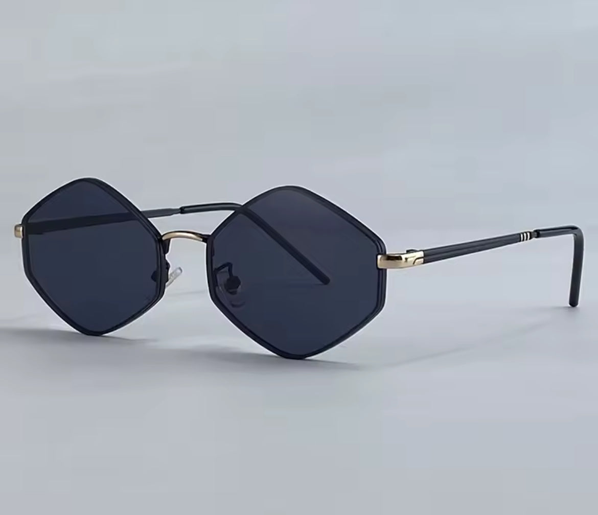 Lunettes Steampunk Femme 2025 Hexagonales Métal