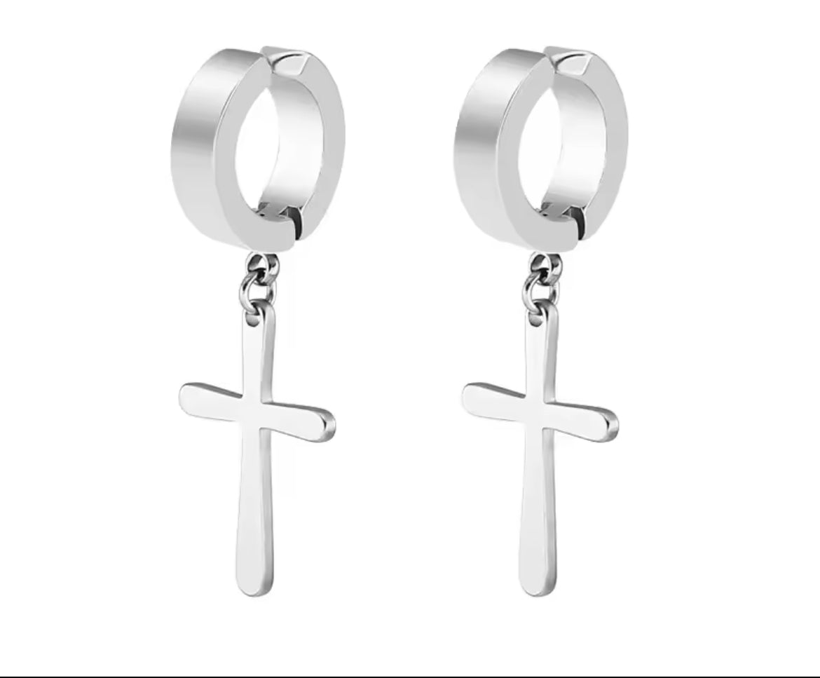 Pendientes magnéticos unisex de clip sin perforación en acero inoxidable