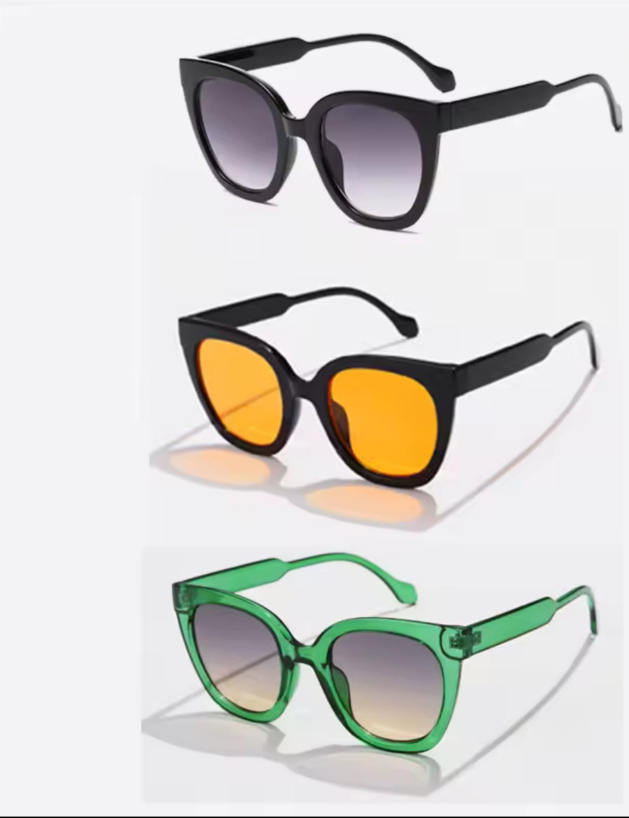 Gafas de ojo de gato con degradado: elegancia femenina