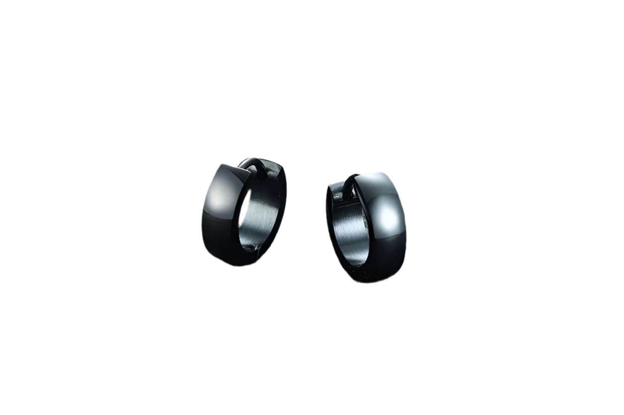 Créoles VNOX en acier inoxydable – Boucles d’oreilles hommes