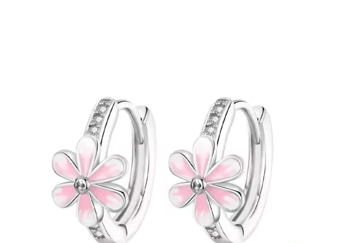 Boucles d’Oreilles Cœur en Argent 925 Certifié – Zircon Coloré Élégant 2025