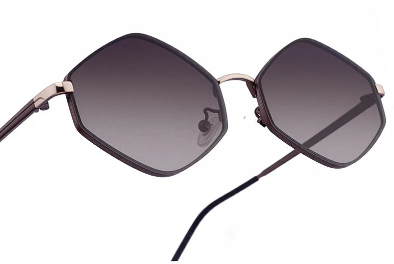 Lunettes Steampunk Femme 2025 Hexagonales Métal