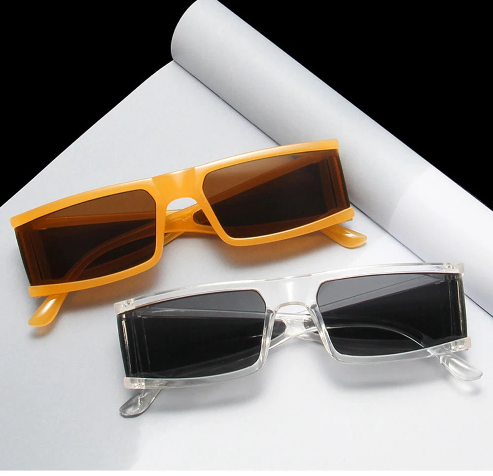 Lunettes Rétro Punk UV400 carrées– Small Frame UV400 Mixte