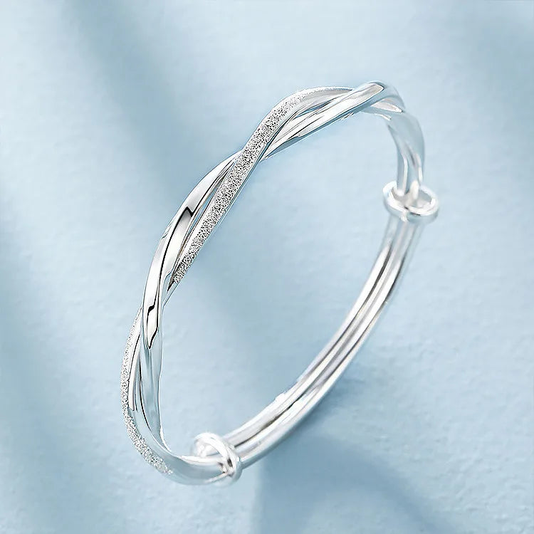 Bracelet chaîne en argent 925 avec petits cœurs