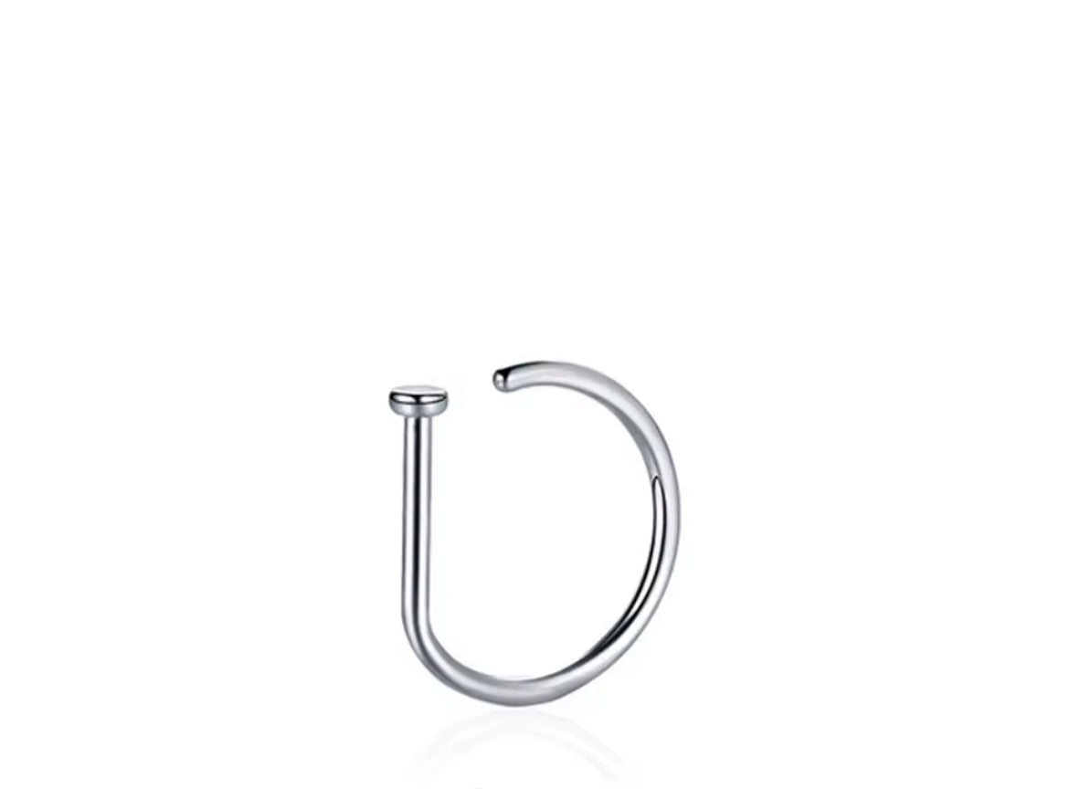 Stainless Steel Fake Nose Piercing - Clip on Nose Ring No Piercing Unisex Punk Style Trendy
