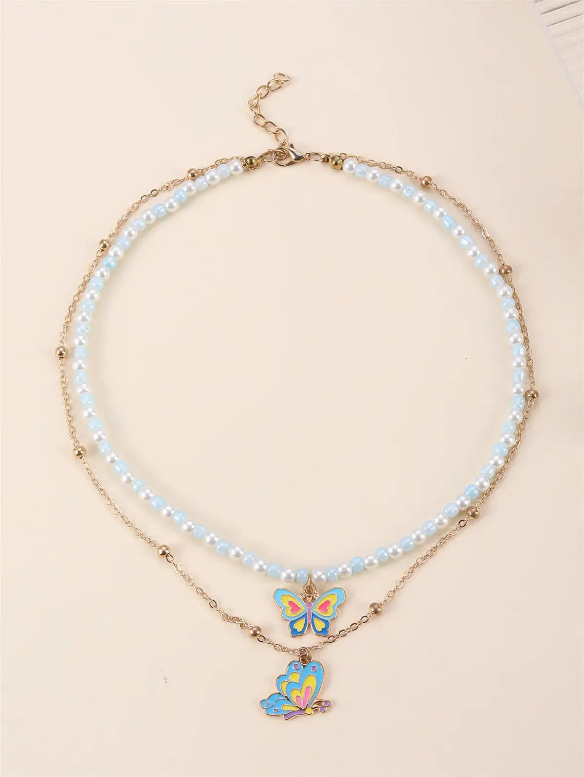 Bijou bohème enfant fille – pendentif papillon