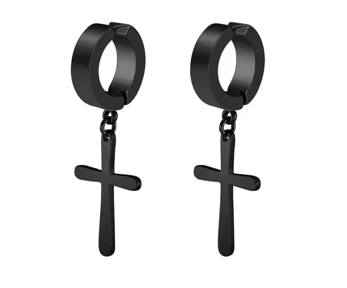 Pendientes magnéticos unisex de clip sin perforación en acero inoxidable