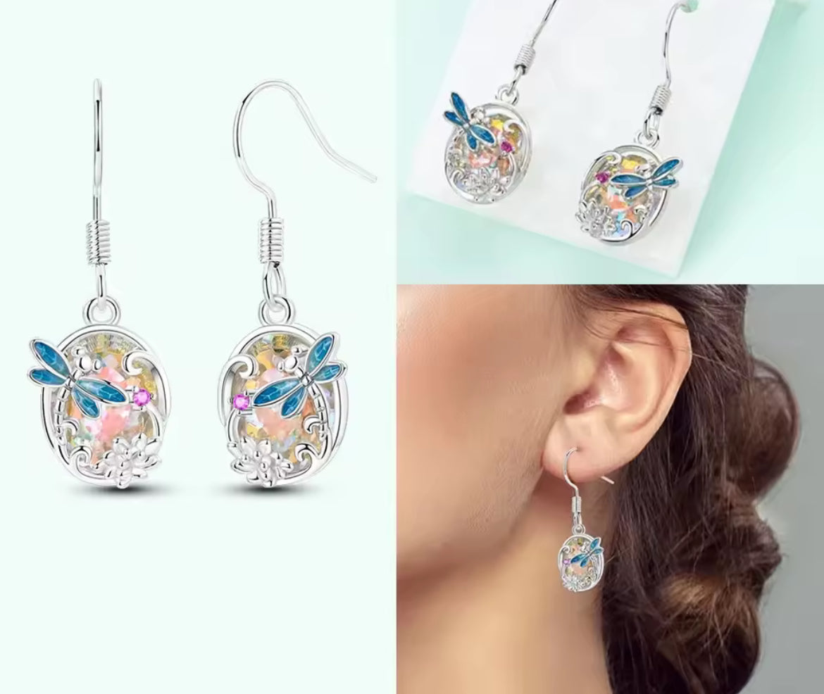 Boucles d’Oreilles Cœur en Argent 925 Certifié – Zircon Coloré Élégant 2025