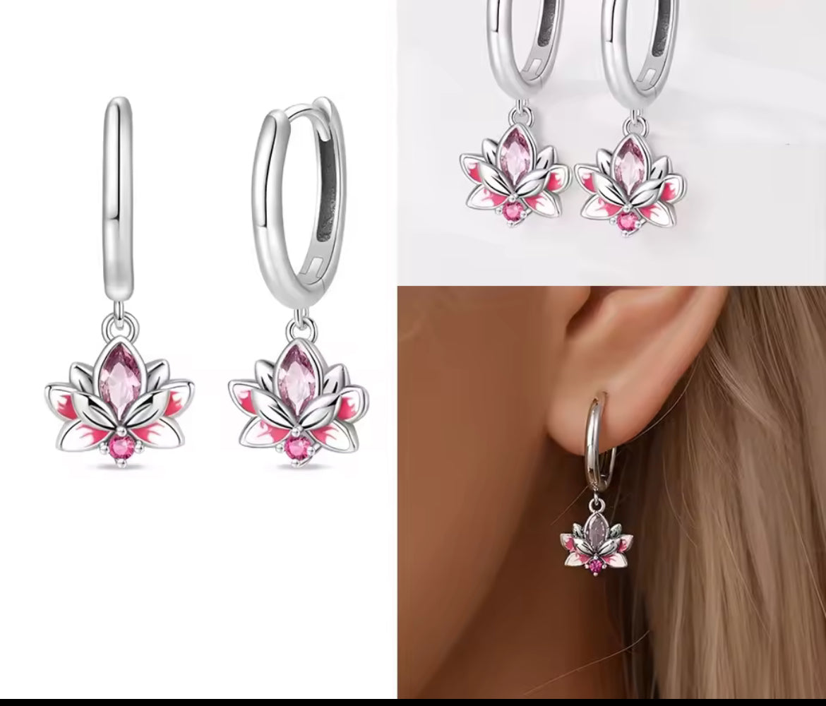 Boucles d’Oreilles Cœur en Argent 925 Certifié – Zircon Coloré Élégant 2025