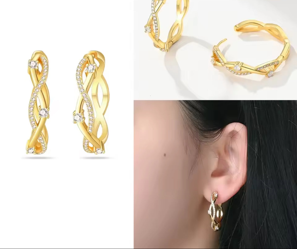 Boucles d’Oreilles Cœur en Argent 925 Certifié – Zircon Coloré Élégant 2025