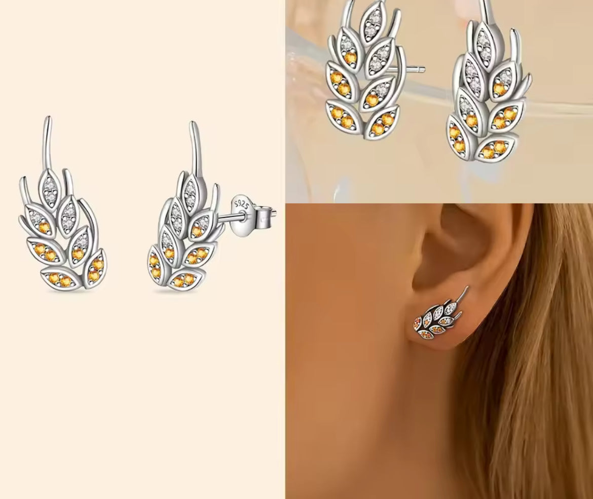 Boucles d’Oreilles Cœur en Argent 925 Certifié – Zircon Coloré Élégant 2025