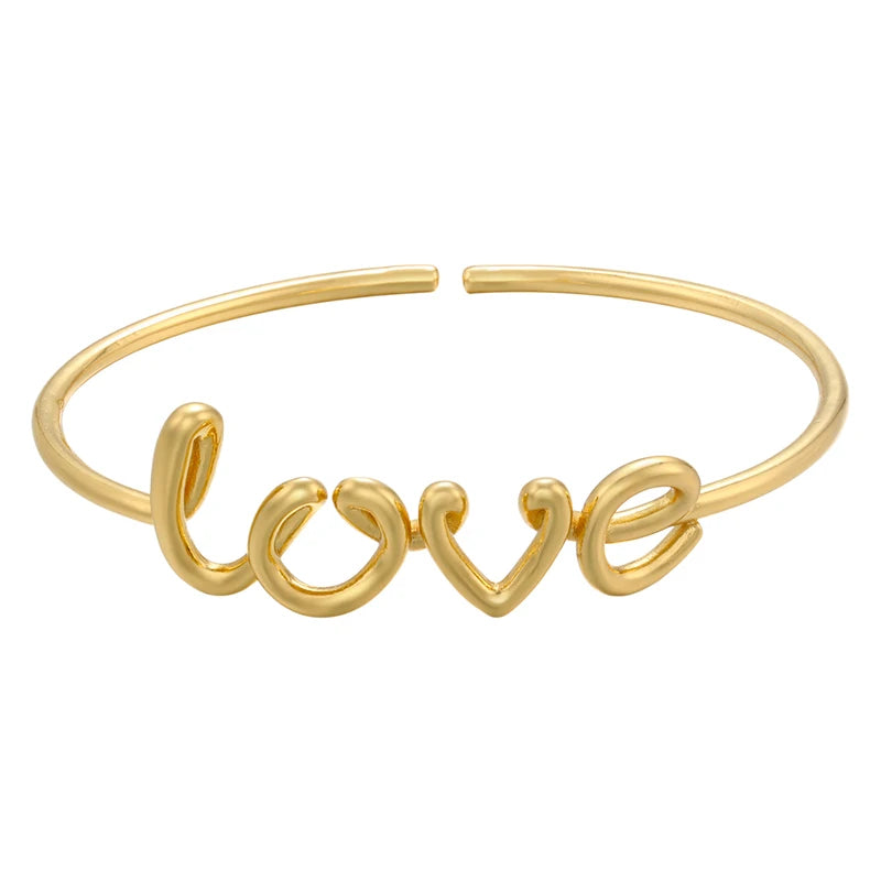 Bracelet Toi et Moi – Bracelet ouvert pour couple, style déclaration d’amour, or et argent