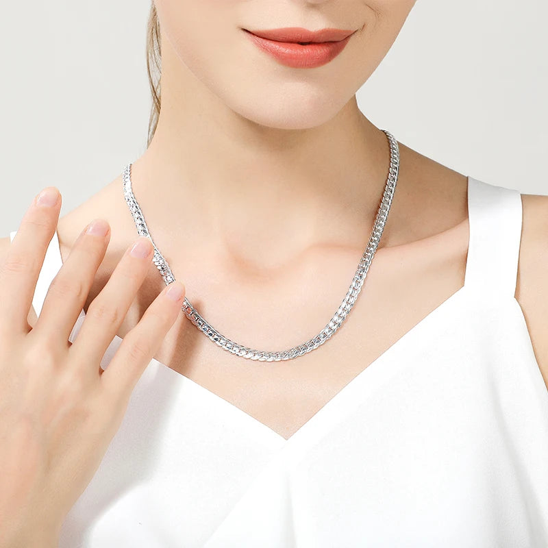925 Silver Chain, Unisex, Elegant Wedding and Fashion Gift