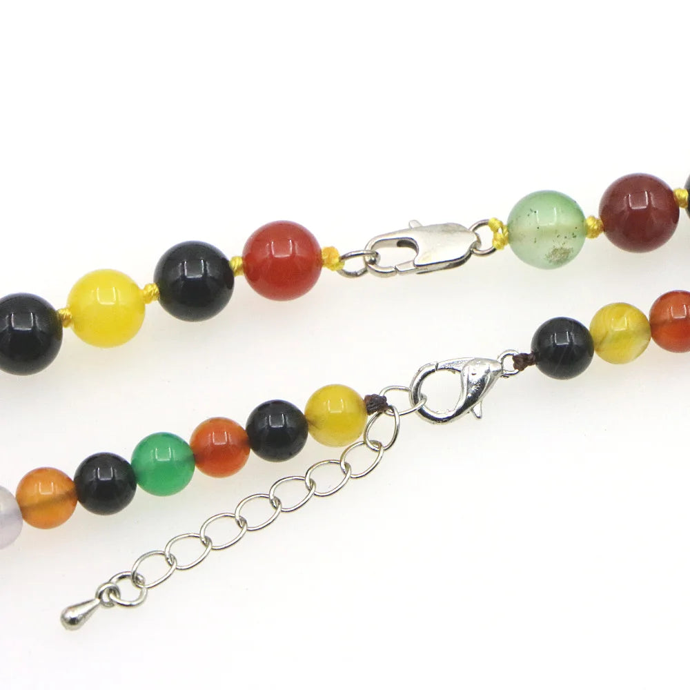 Collier Bohème Pierres Naturelles Multicolores