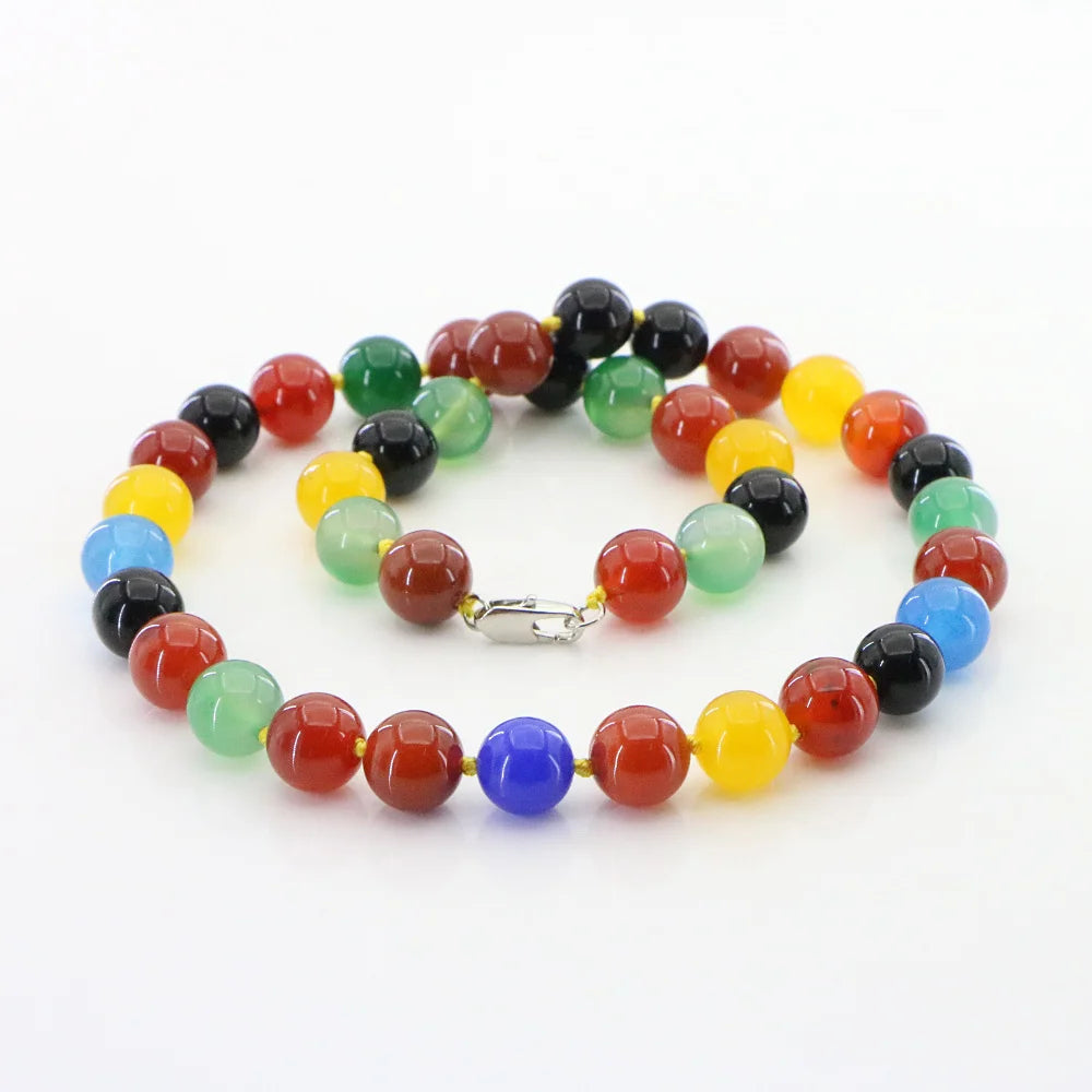 Collier Bohème Pierres Naturelles Multicolores