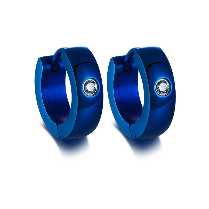 Créoles VNOX en acier inoxydable – Boucles d’oreilles hommes
