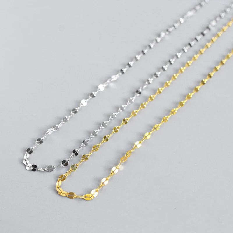 Collier chaîne ondulée en acier inoxydable – Finition dorée, style clavicule
