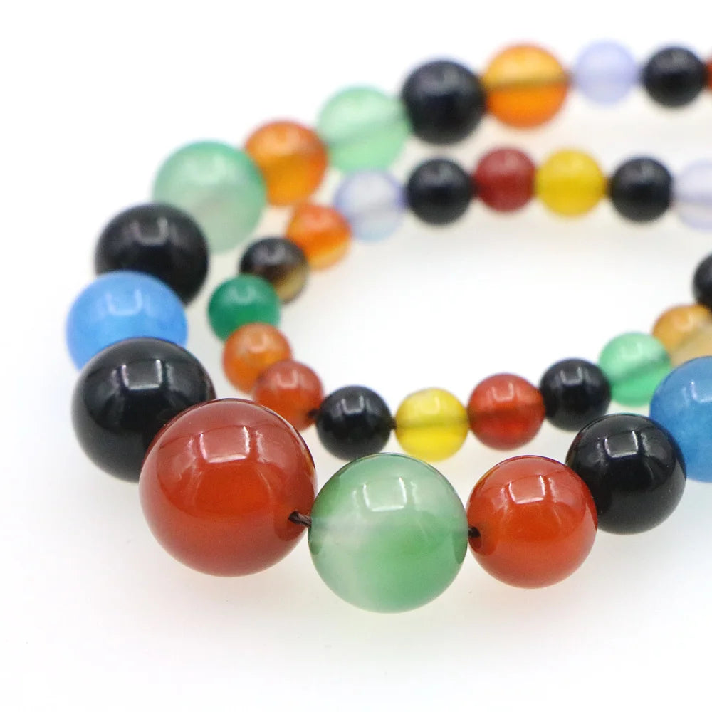 Collier Bohème Pierres Naturelles Multicolores