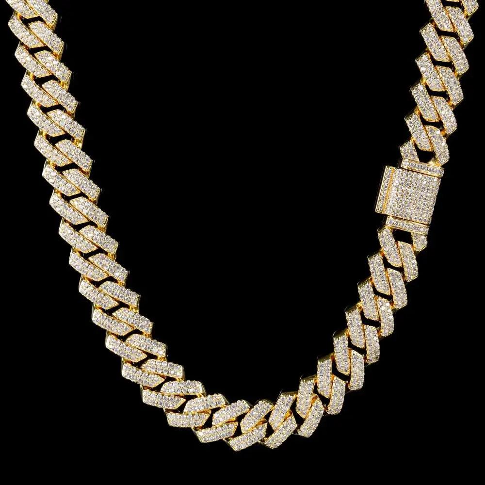 Chaîne Homme Miami Cuban 18K – Style Hip-Hop et Party