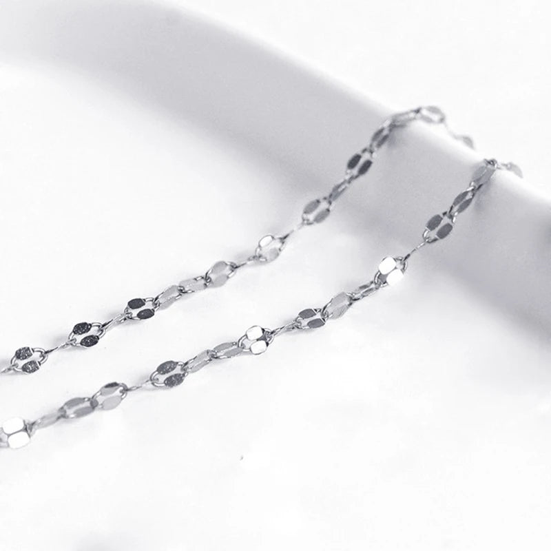 Collier chaîne ondulée en acier inoxydable – Finition dorée, style clavicule