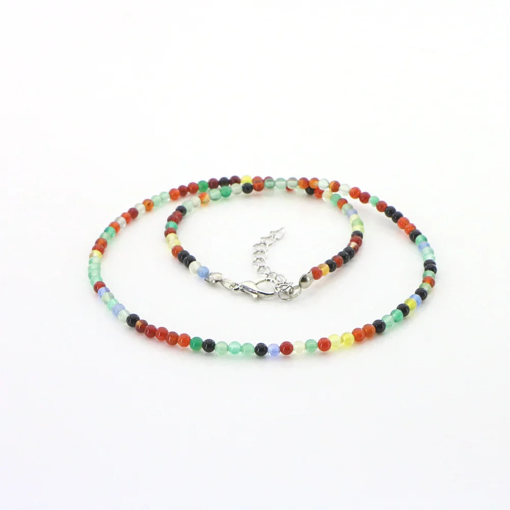 Collier Bohème Pierres Naturelles Multicolores