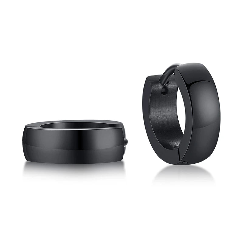 Créoles VNOX en acier inoxydable – Boucles d’oreilles hommes