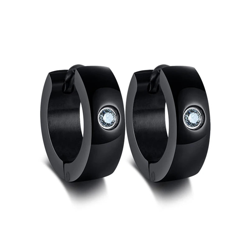 Créoles VNOX en acier inoxydable – Boucles d’oreilles hommes