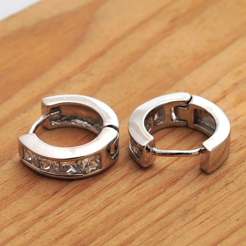 Pendientes de acero inoxidable para hombre - Estilo chic