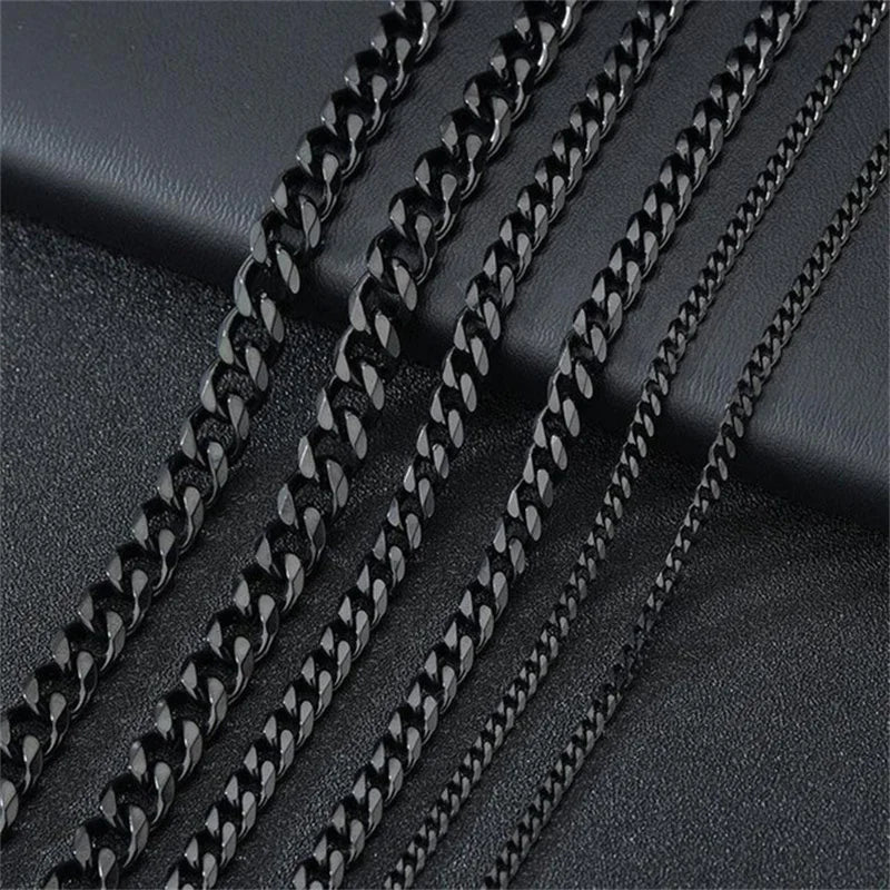 Collier Chaîne Classique en Acier Inoxydable Pour Hommes et Femmes