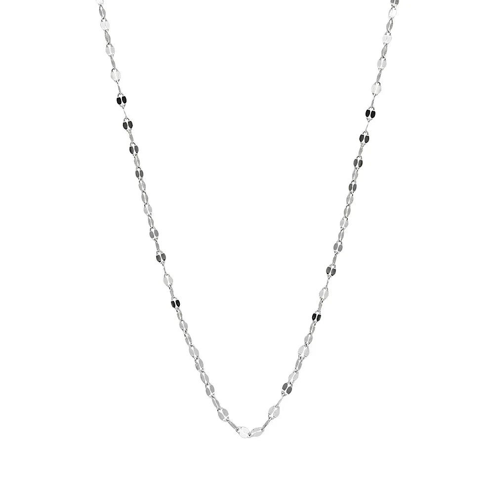 Collier chaîne ondulée en acier inoxydable – Finition dorée, style clavicule