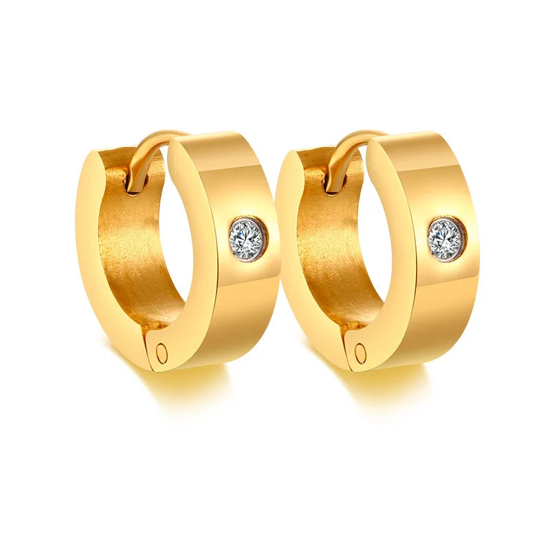 Créoles VNOX en acier inoxydable – Boucles d’oreilles hommes
