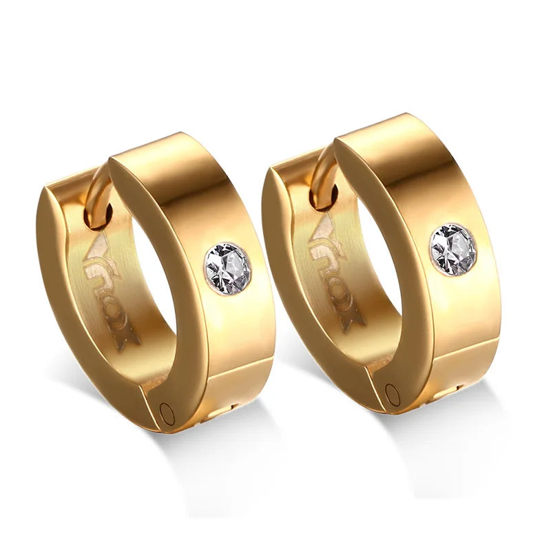 Créoles VNOX en acier inoxydable – Boucles d’oreilles hommes