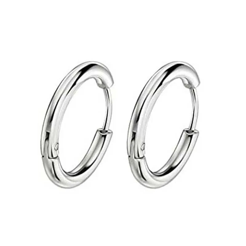 Boucles d’oreilles croix homme – Lot de 2 à 24 pièces en acier inoxydable