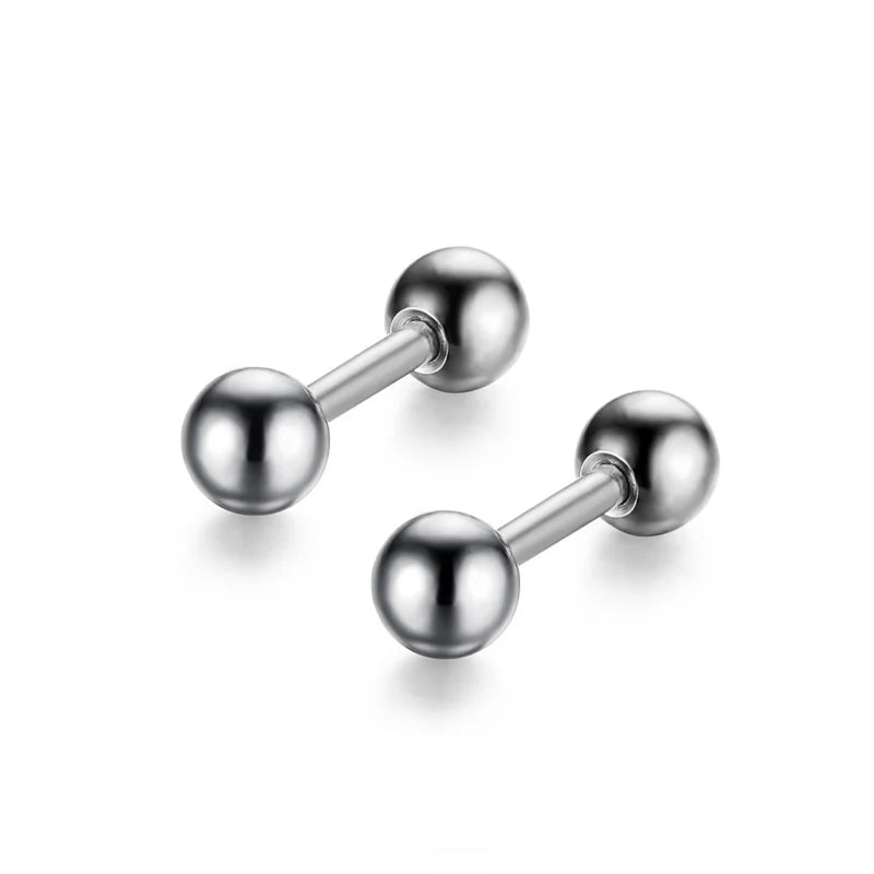 Boucles d’oreilles croix homme – Lot de 2 à 24 pièces en acier inoxydable