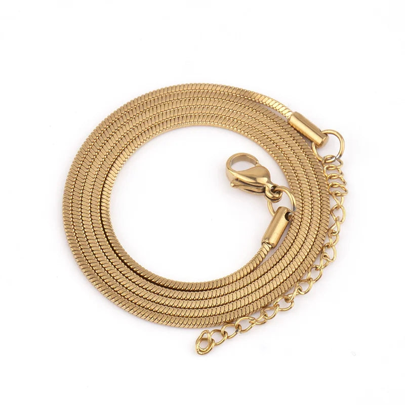 Chaîne Snake Or – Collier Fin Acier Inoxydable pour Homme