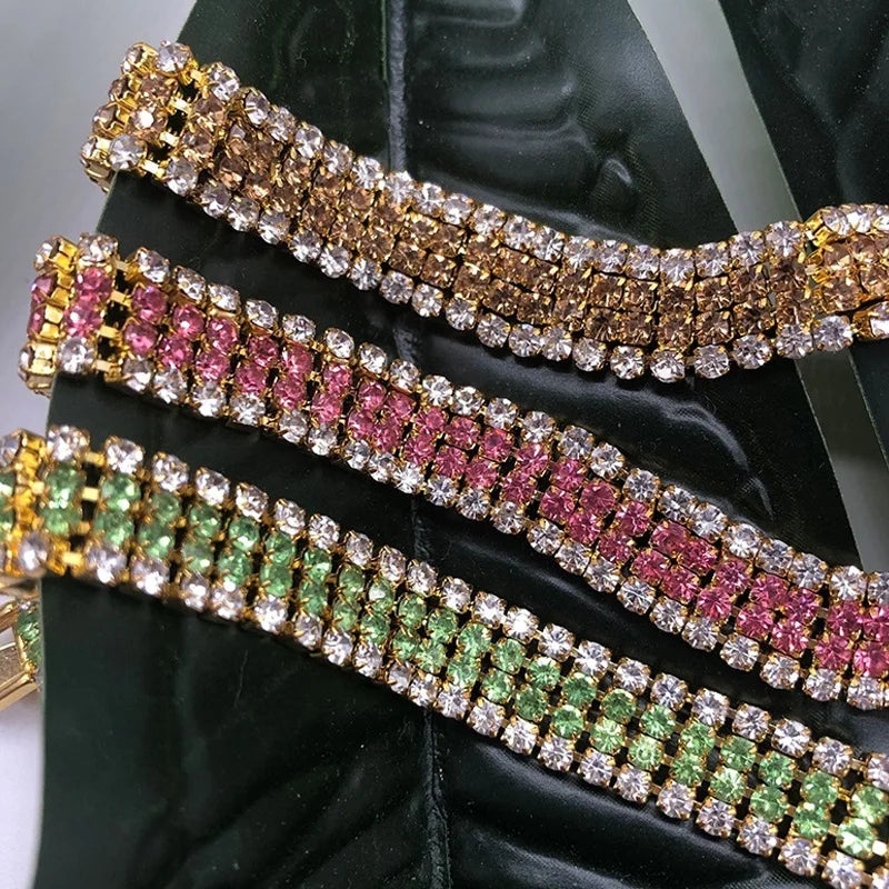 Bohemian Crystal Bracelet - Luxury Braided Jewelry for Women, Roman Style, Elegant and Refined