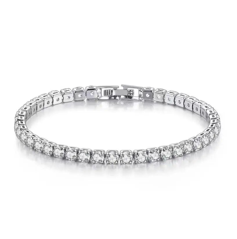 925 Silver Tennis Bracelet – Brilliant Stones, Eternal Elegance for Women