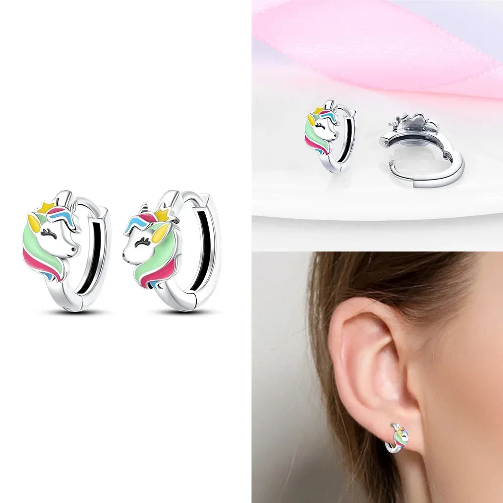 Boucles d’Oreilles Cœur en Argent 925 Certifié – Zircon Coloré Élégant 2025