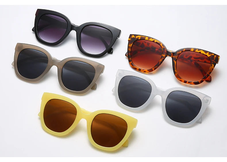 Gafas de ojo de gato con degradado: elegancia femenina