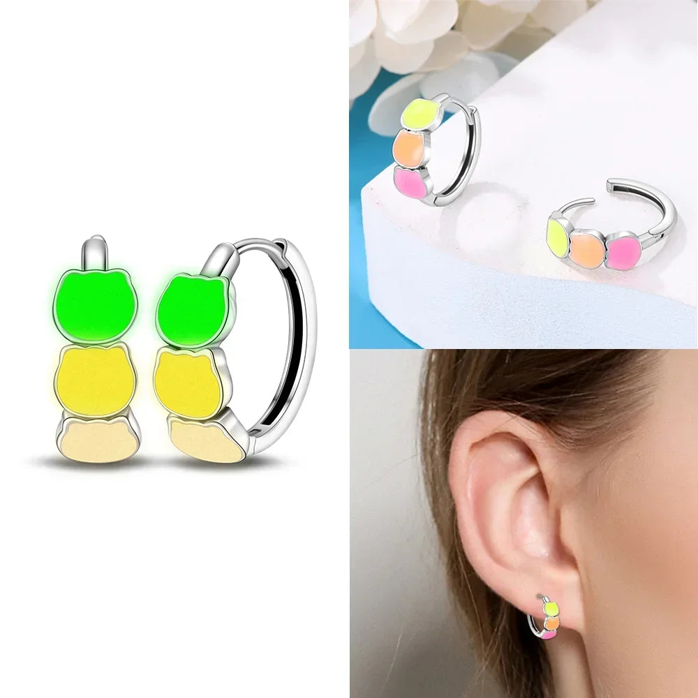 Boucles d’Oreilles Cœur en Argent 925 Certifié – Zircon Coloré Élégant 2025