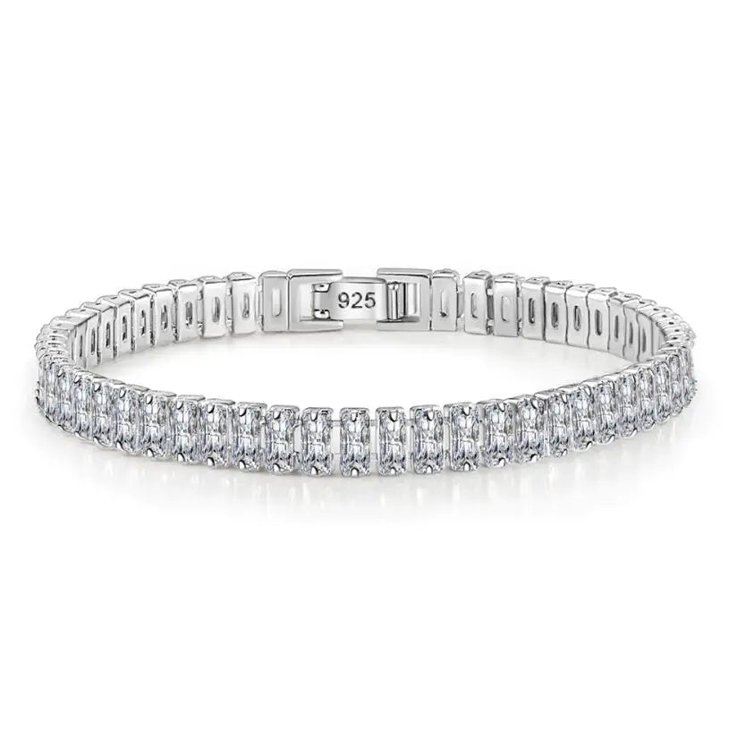 925 Silver Tennis Bracelet – Brilliant Stones, Eternal Elegance for Women