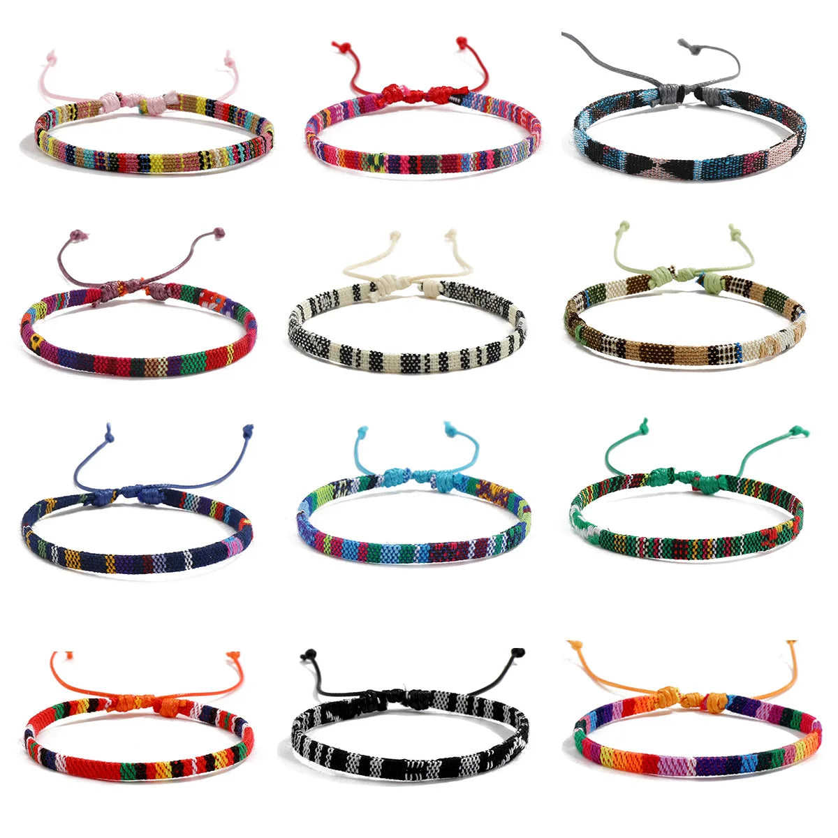Bracelet Boho Plage – Lot de 12 bracelets été mixtes