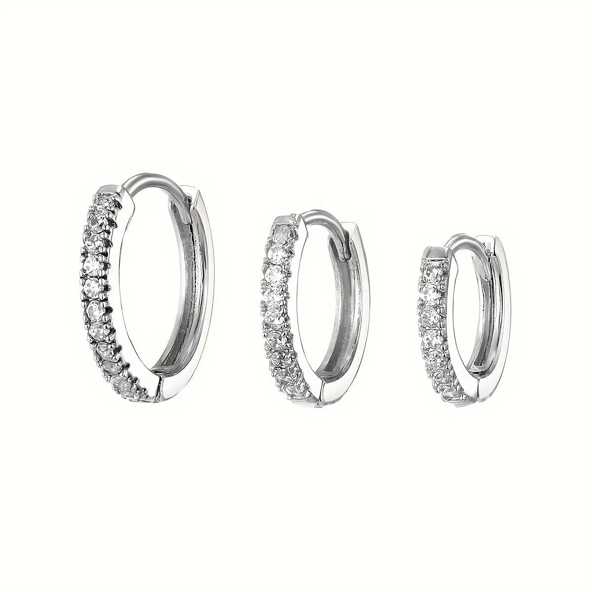 1 paire de boucles d'oreilles en zircon synthétique exquis, boucles d'oreilles de mode pour femmes