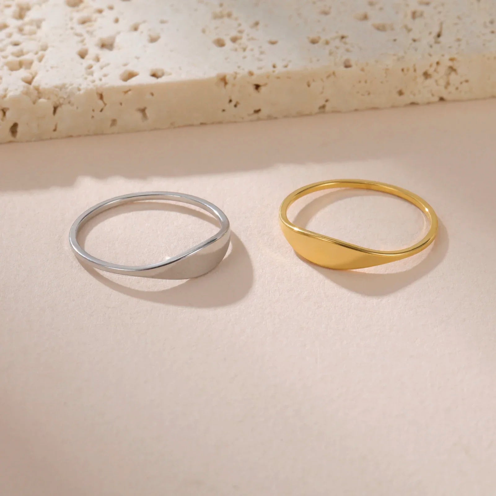 Bague Personnalisée gravure prénom doré avec Prénom ou Date