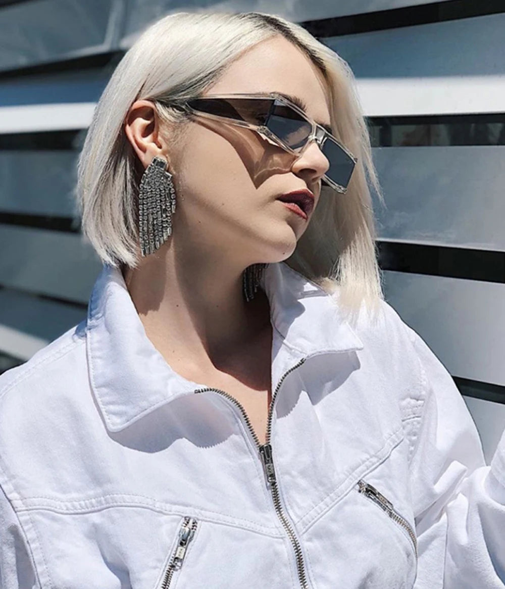 Lunettes Rétro Punk UV400 carrées– Small Frame UV400 Mixte