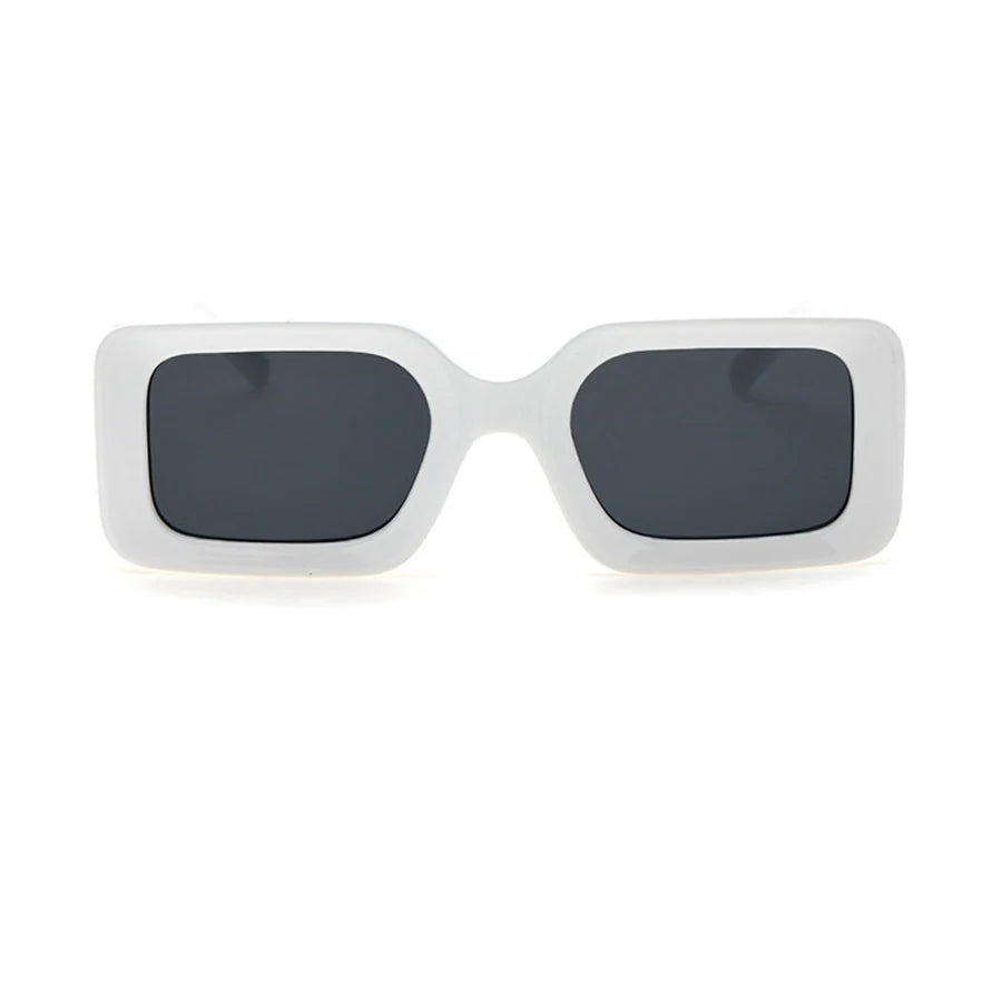 Lunettes de Soleil Carrées Noires – Style Luxe avec Branches Dorées